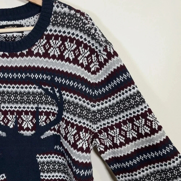 METHOD | NORDIC KNIT PATTERN CREWNECK  SWEATER - Picture 4 of 12